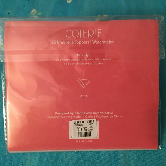 NIP 25x Cocktail Umbrella Parasol, 6 sets availabl - Picture 5 of 5